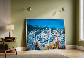 Wall Art | Winter night in Füssen