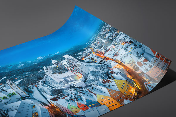 Kunstdruck / Poster | Winternacht in Füssen