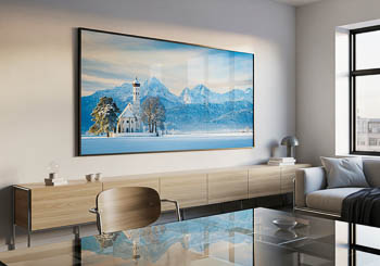 Wall Art | St. Coloman church and Alps in Bavaria during winter