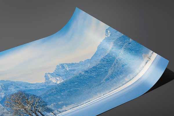 Fine Art Print | St. Coloman church and Alps in Bavaria during winter