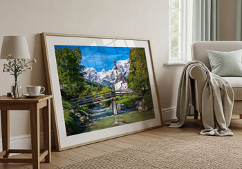 Wandbild | Kirche von Ramsau im Berchtesgadener Land