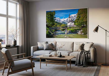 Wandbild | Kirche von Ramsau im Berchtesgadener Land