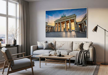 Wandbild | Brandenburger Tor in Berlin zum Sonnenuntergang