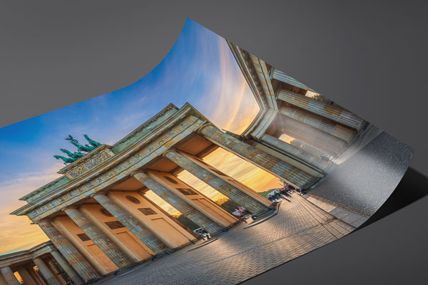 Kunstdruck / Poster | Brandenburger Tor in Berlin zum Sonnenuntergang