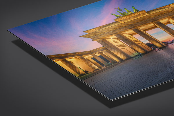 Alu-Dibond | Brandenburger Tor in Berlin zum Sonnenuntergang