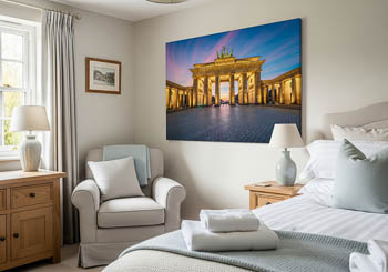 Wall Art | Brandenburg gate in Berlin during sunset