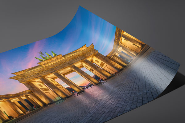 Kunstdruck / Poster | Brandenburger Tor in Berlin zum Sonnenuntergang