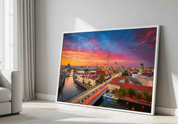 Wall Art | Skyline of Berlin during sunset