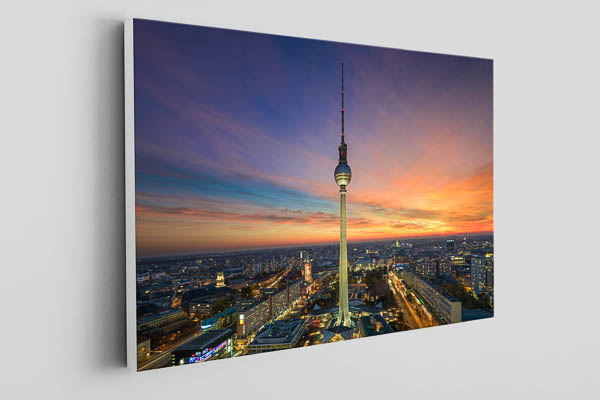 Canvas | TV tower in Berlin during sunset