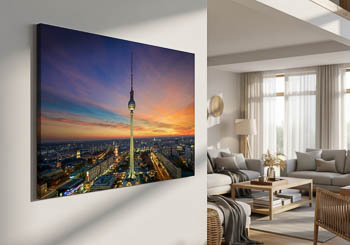 Wandbild | Berliner Fernsehturm zum Sonnenuntergang