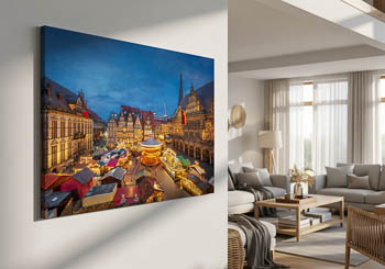 Wall Art | Christmas market in Bremen