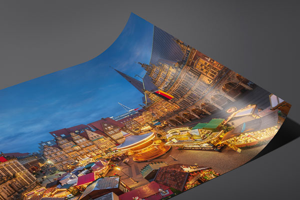 Kunstdruck / Poster | Weihnachtsmarkt in Bremen