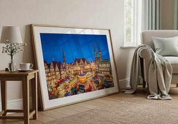 Wall Art | Christmas market in Bremen
