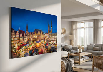 Wall Art | Christmas market in Bremen