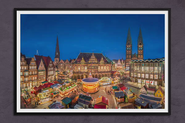 Fine Art Print | Christmas market in Bremen