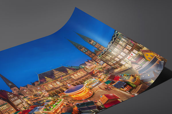 Kunstdruck / Poster | Weihnachtsmarkt in Bremen