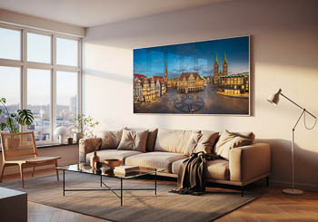 Wall Art | Market square of Bremen at night