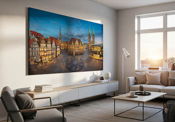 Wall Art | Market square of Bremen at night