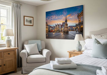 Wandbild | Marktplatz und die Roland-Statue in Bremen