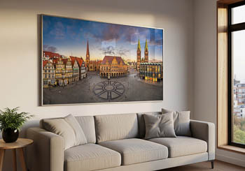 Wall Art | Market square of Bremen at sunset