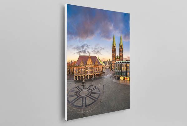 Canvas | Market square of Bremen at sunset