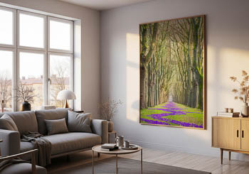 Wandbild | Krokusse im Frühling in Bremen