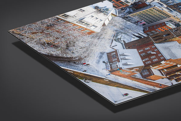 Alu-Dibond | Altstadt von Bremen an einem Wintertag