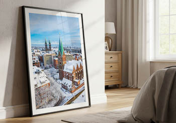 Wandbild | Altstadt von Bremen an einem Wintertag
