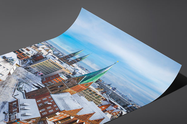 Kunstdruck / Poster | Altstadt von Bremen an einem Wintertag