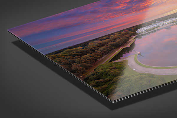 Acrylic Glass | Parkhotel at sunrise in Bremen