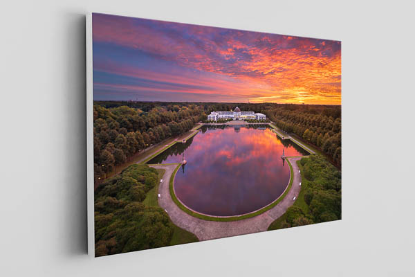 Canvas | Parkhotel at sunrise in Bremen
