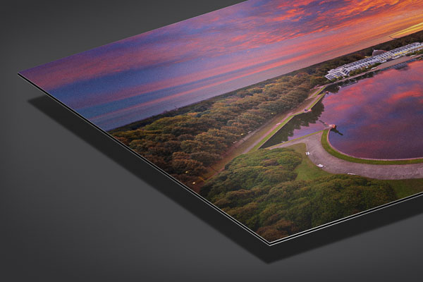 Metal Print | Parkhotel at sunrise in Bremen
