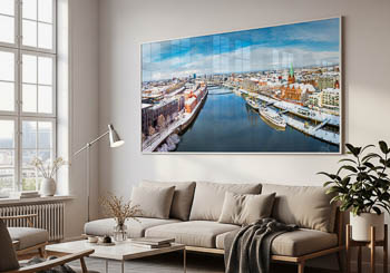 Wandbild | Schlachte in Bremen an einem Wintertag