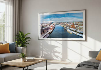 Wall Art | Schlachte in Bremen on a winter day