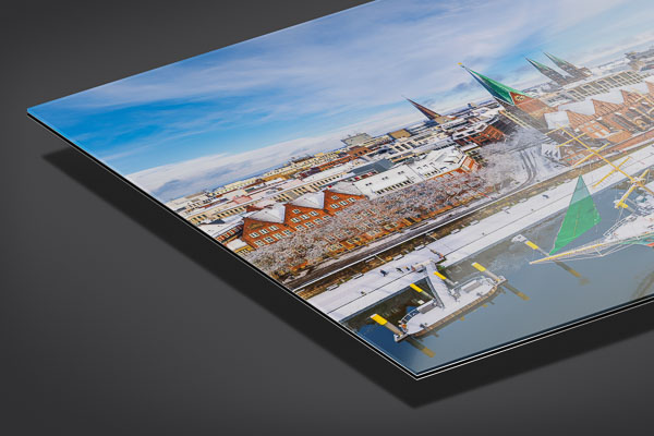 Acrylic Glass | Schlachte in Bremen on a winter day