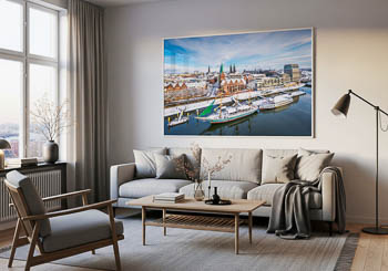 Wall Art | Schlachte in Bremen on a winter day