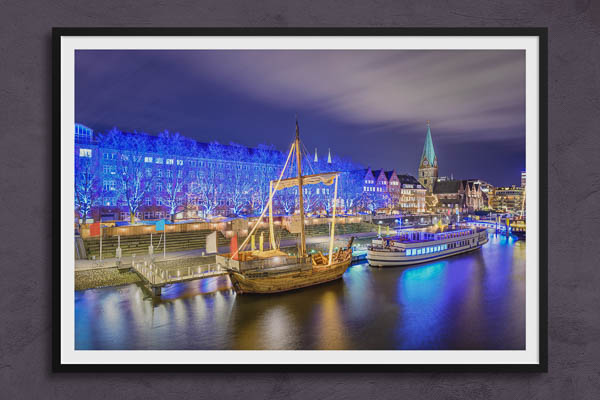 Fine Art Print | Christmas illumination in Bremen