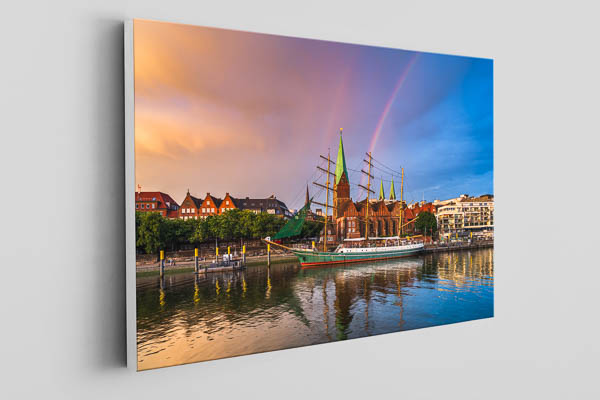 Canvas | Rainbow over Schlachte in Bremen