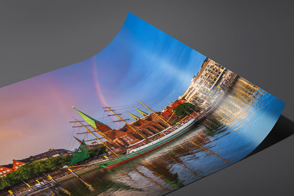 Fine Art Print | Rainbow over Schlachte in Bremen