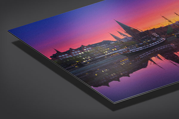 Alu-Dibond | Sonnenaufgang an der Schlachte in Bremen