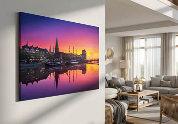 Wall Art | Schlachte in Bremen at sunrise