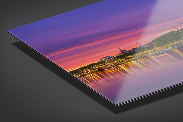Acrylic Glass | Schlachte in Bremen at sunset