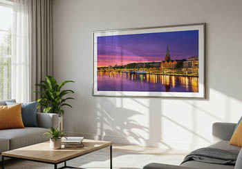 Wall Art | Schlachte in Bremen at sunset