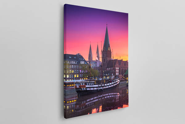 Leinwand | Sonnenaufgang an der Schlachte in Bremen
