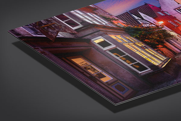 Metal Print | Schnoor in Bremen at night