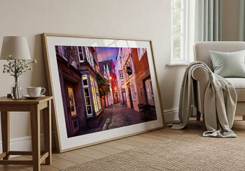 Wall Art | Schnoor in Bremen at night