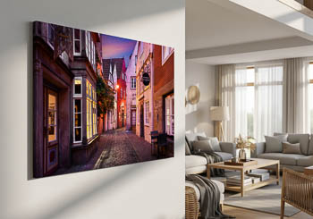 Wall Art | Schnoor in Bremen at night