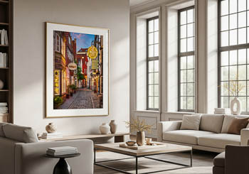 Wall Art | Schnoor in Bremen at night