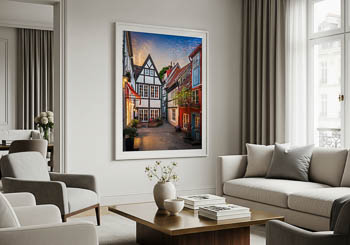 Wall Art | Sunrise in Schnoor, Bremen