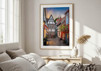 Wall Art | Sunrise in Schnoor, Bremen